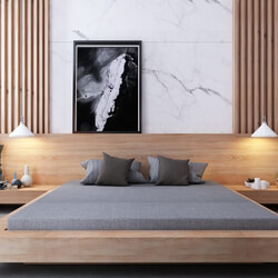 3D Interior Scenes File 3dsmax Model Bedroom 540 by Hoang Arc 