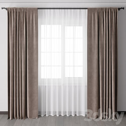 Curtains with metal curtain rod 12 