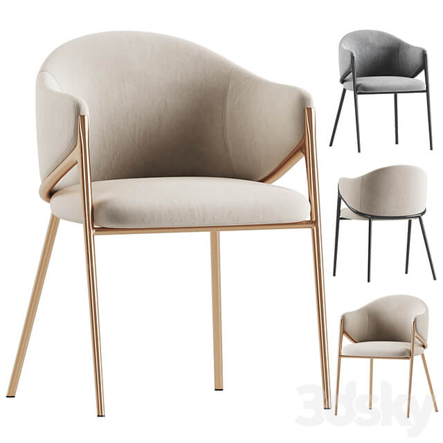 Richmond Gwen Chair Khaki Velvet