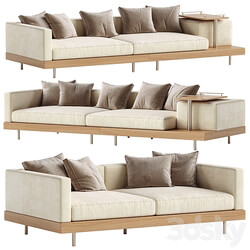 Japandi XXL Wooden Sofa 01 