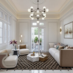  Living Room Interior Model By Nguyen Thuy Luong 