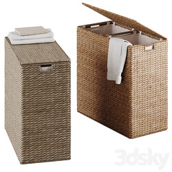 Wicker laundry baskets 3 