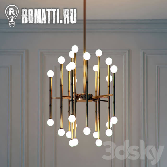 ROMATTI MEURICE RECTANGULAR CHANDELIER JONATHAN ADLER Pendant light 3D Models
