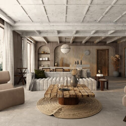 3D Interior Scene File 3dsmax Model Livingroom 443 By Kha Vi 