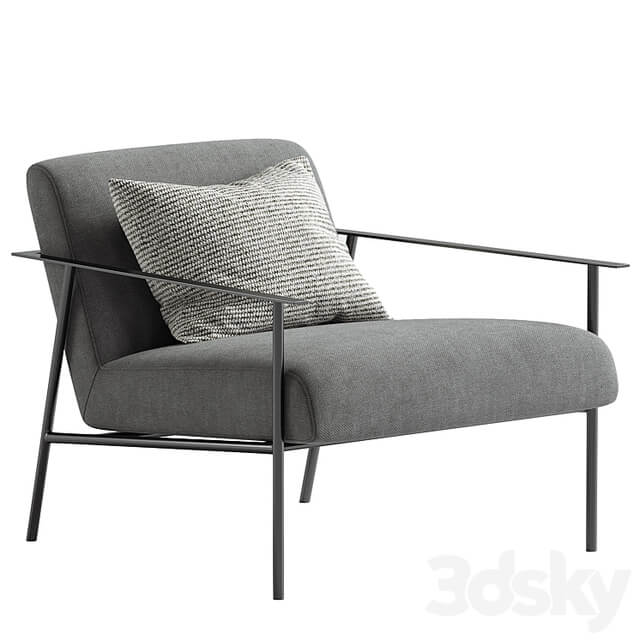 Tracy Fabric Lounge Chair Beige