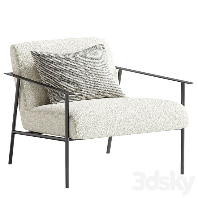 Tracy Fabric Lounge Chair Beige
