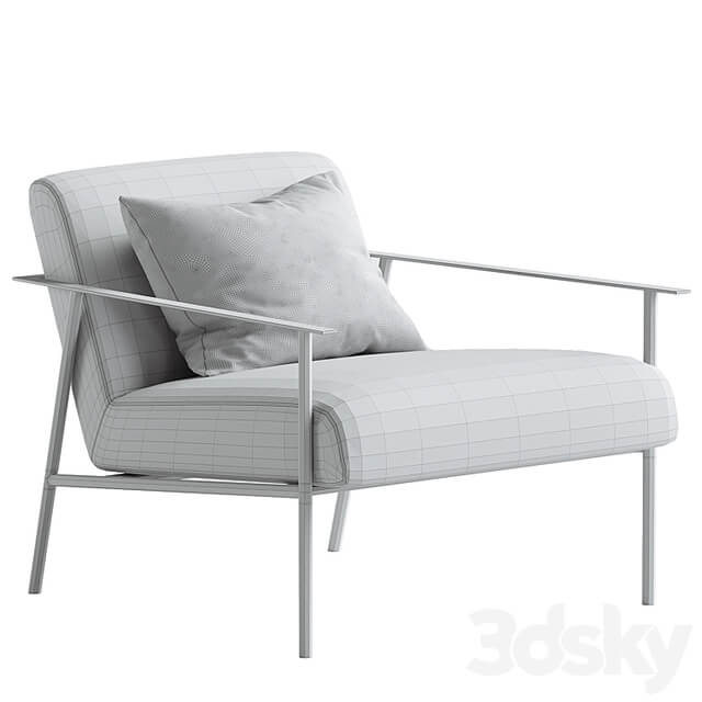 Tracy Fabric Lounge Chair Beige