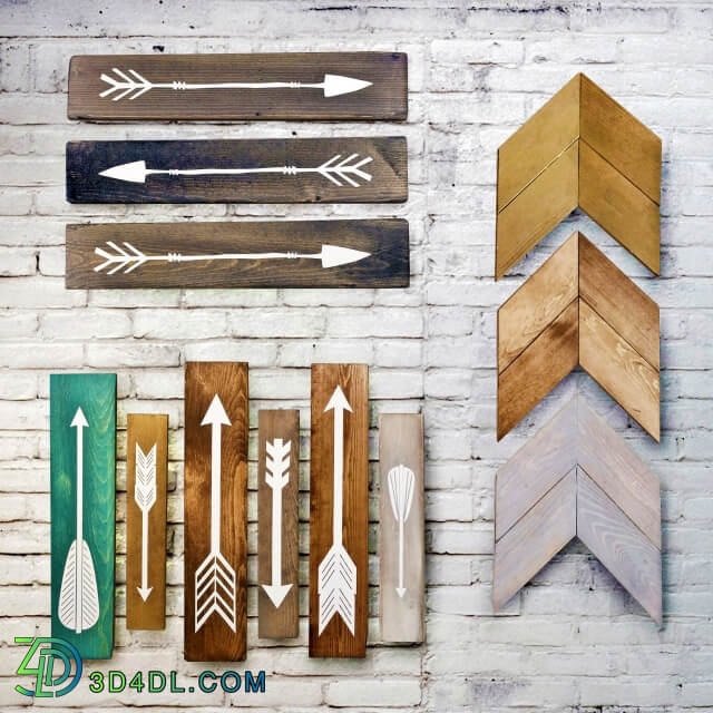 Other decorative objects Wooden panels. Collection 18