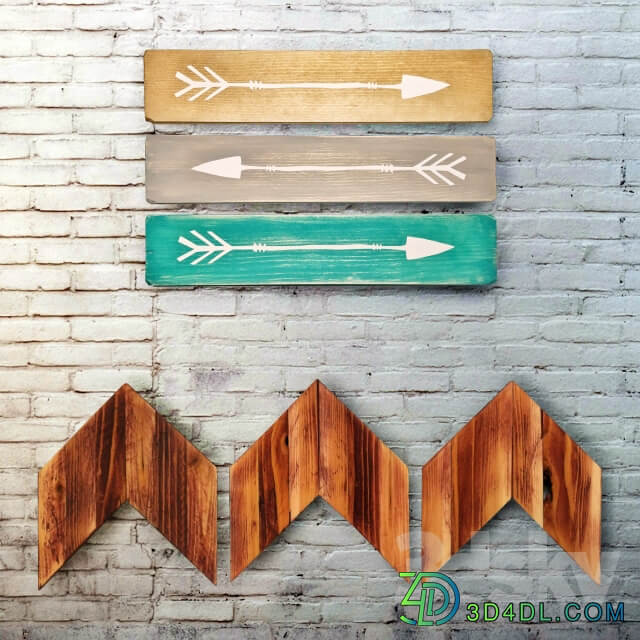 Other decorative objects Wooden panels. Collection 18