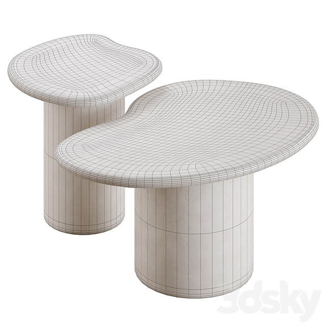 Macarella cement coffee tables in 2 colors