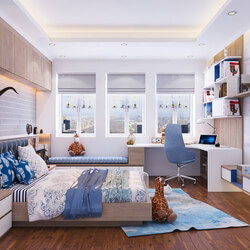 3D Interior Scenes File 3dsmax Model Boys Bedroom 33 