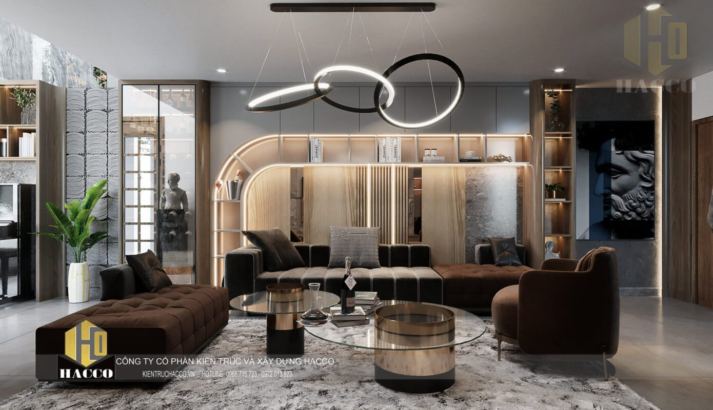  Living Room - Kitchen Interior Model by Trong Khoa
