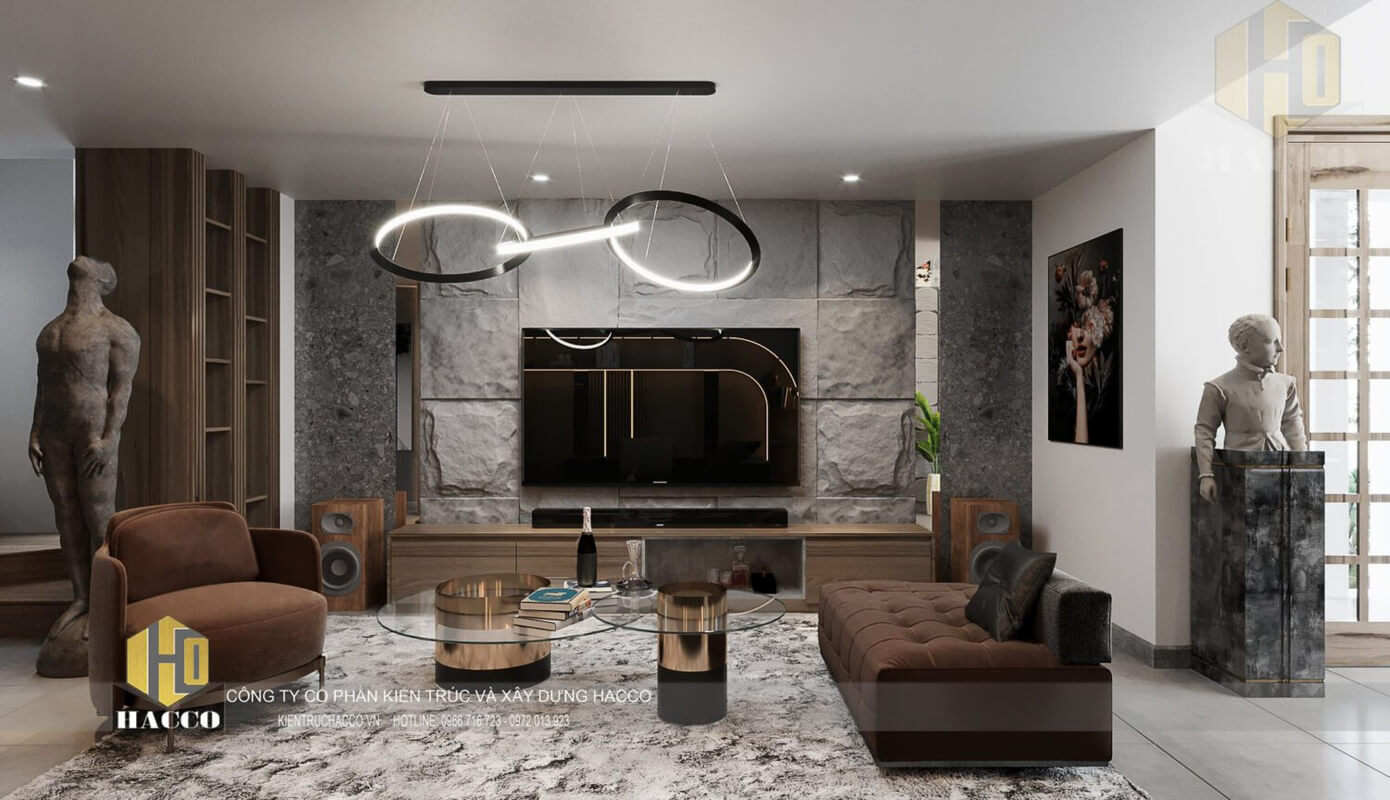  Living Room - Kitchen Interior Model by Trong Khoa