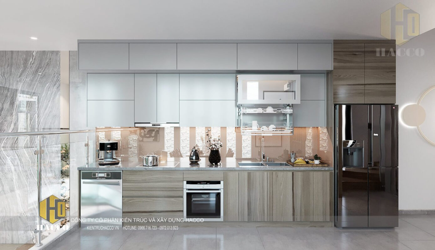  Living Room - Kitchen Interior Model by Trong Khoa