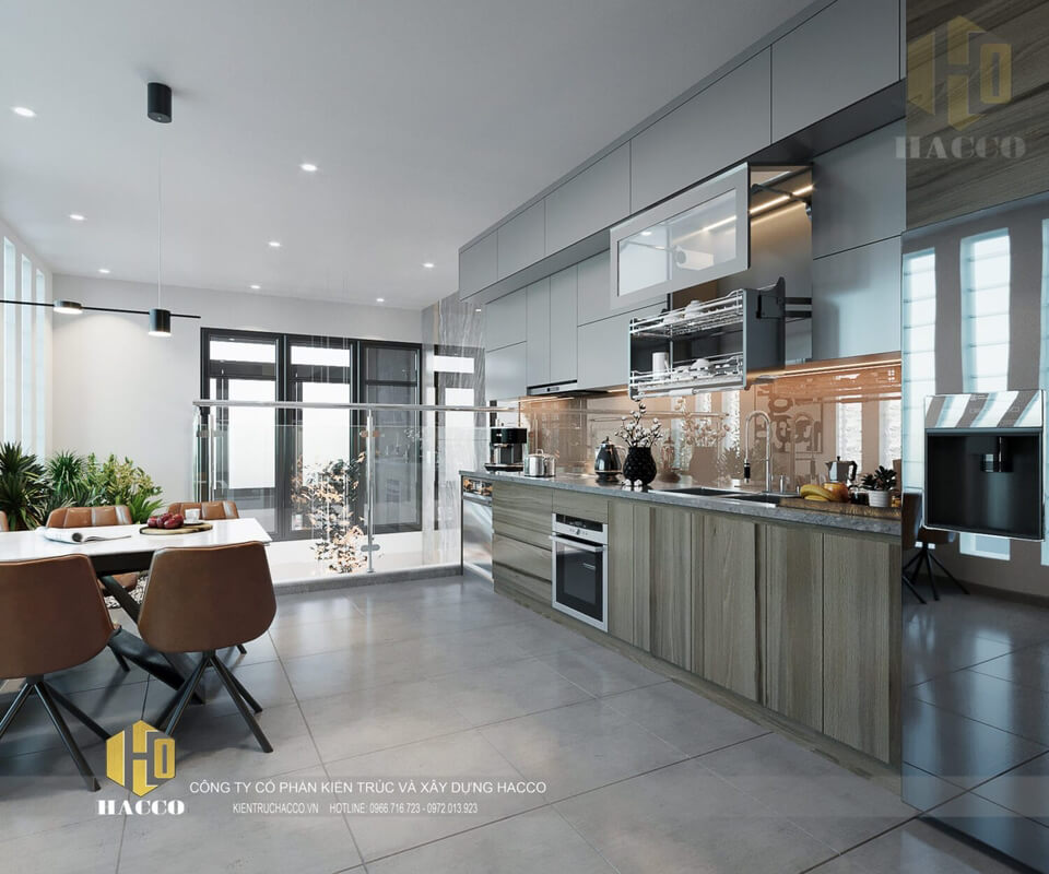  Living Room - Kitchen Interior Model by Trong Khoa