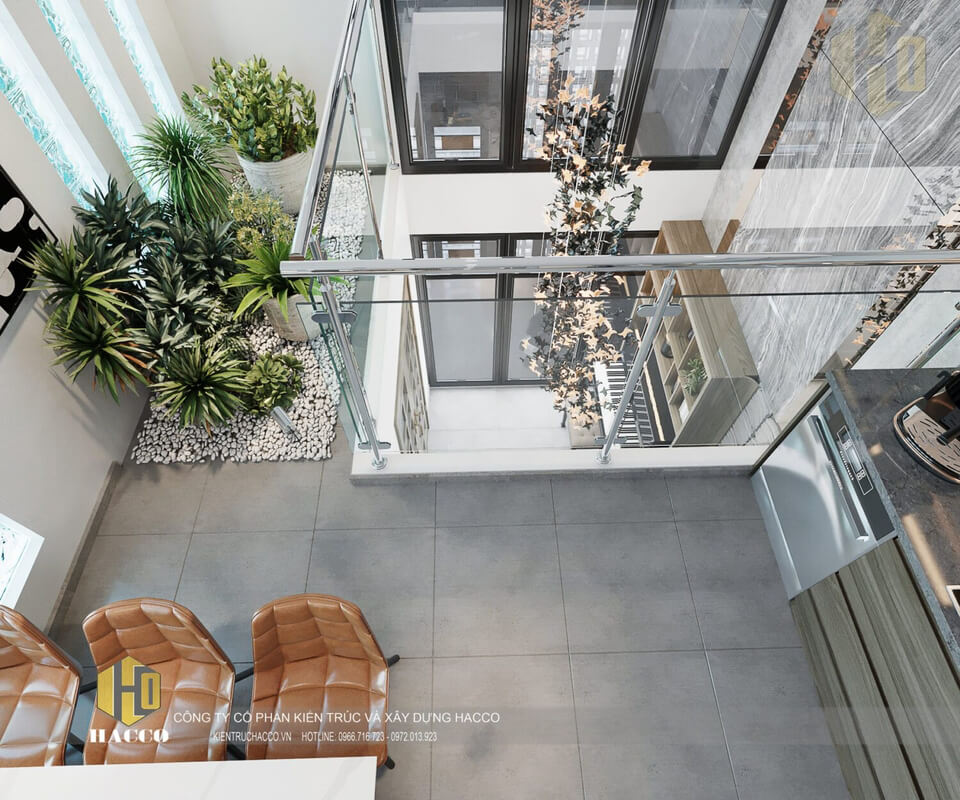  Living Room - Kitchen Interior Model by Trong Khoa