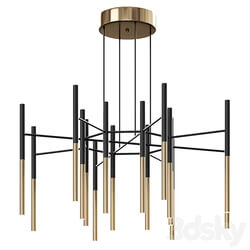 Metal Tubular Chandelier 