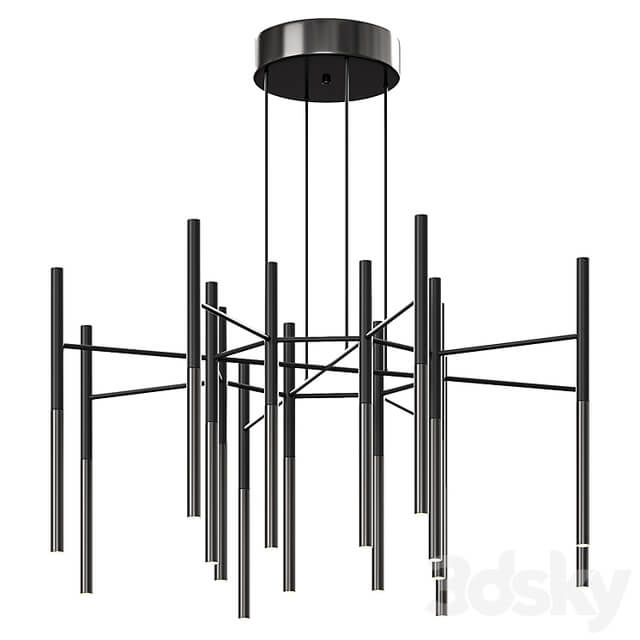 Metal Tubular Chandelier