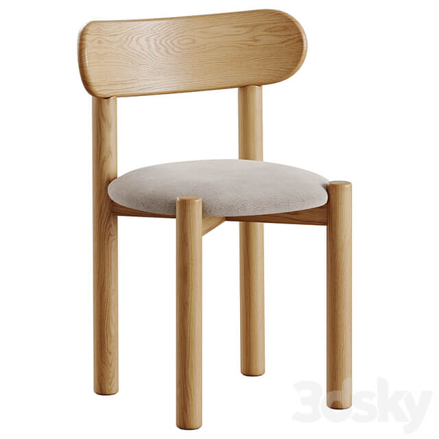 Nebai chair with hard and soft back