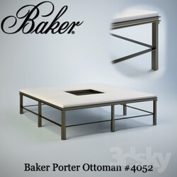 Other soft seating Baker Porter Ottoman 4052 