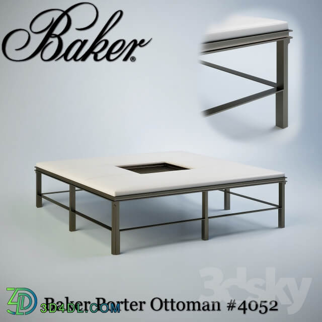 Other soft seating Baker Porter Ottoman 4052
