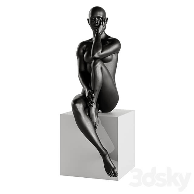 Finesse Decor Antoinette Doll Sculpture With Base