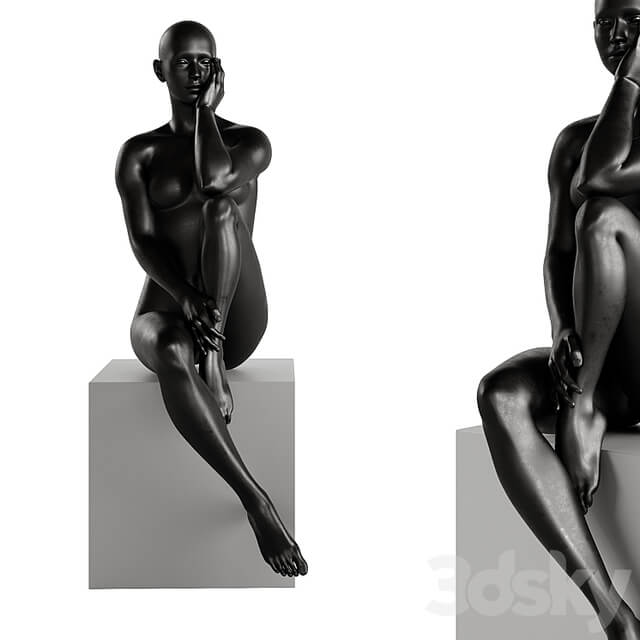 Finesse Decor Antoinette Doll Sculpture With Base