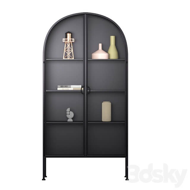 Ellos skap cabinet showcase with decor