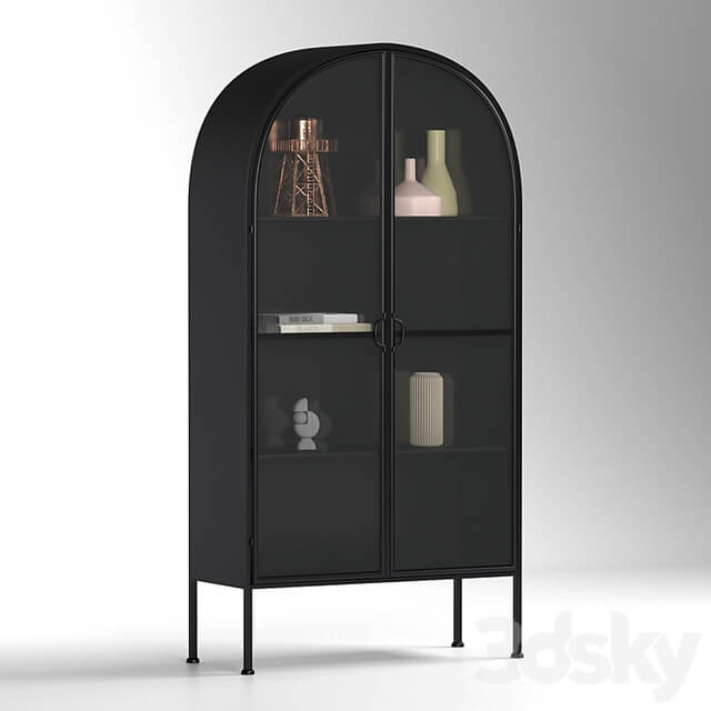 Ellos skap cabinet showcase with decor