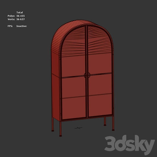Ellos skap cabinet showcase with decor