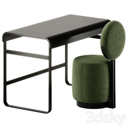 Alphabet Desk and Beauty Swivel Chair by Saba Italia 