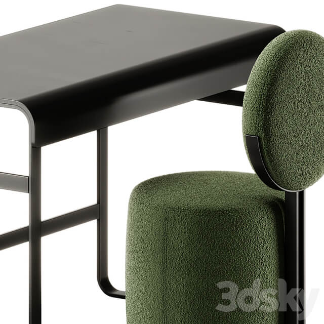 Alphabet Desk and Beauty Swivel Chair by Saba Italia