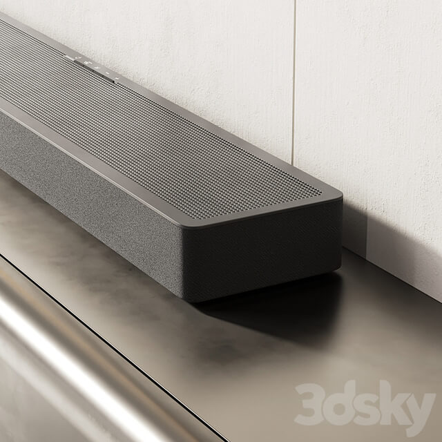 TV wall with soundbar 002