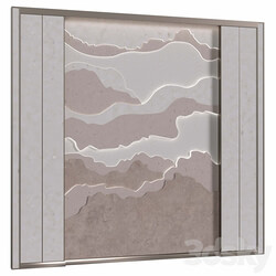 Headboard Stone wall panel 