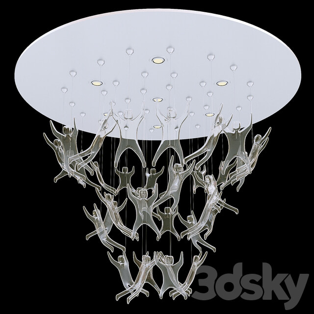 terzani angel falls Pendant light 3D Models
