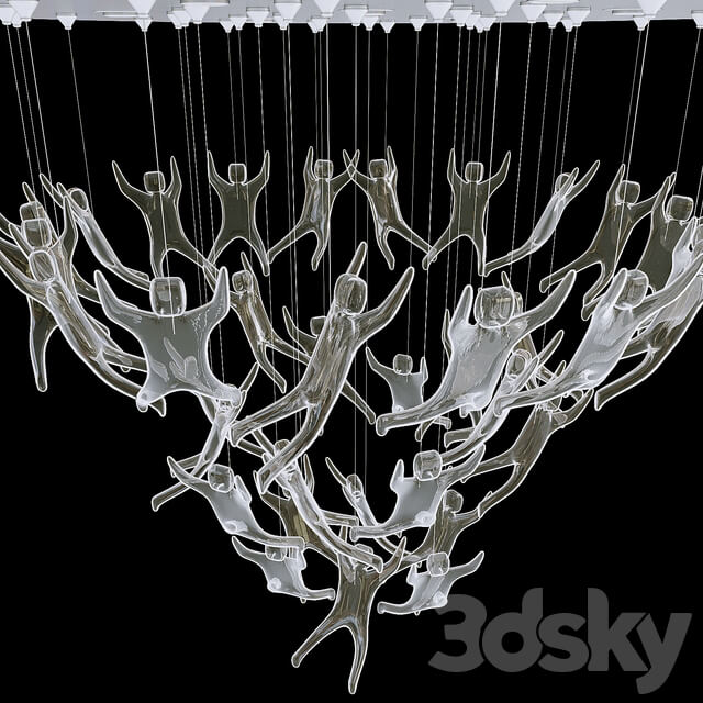 terzani angel falls Pendant light 3D Models