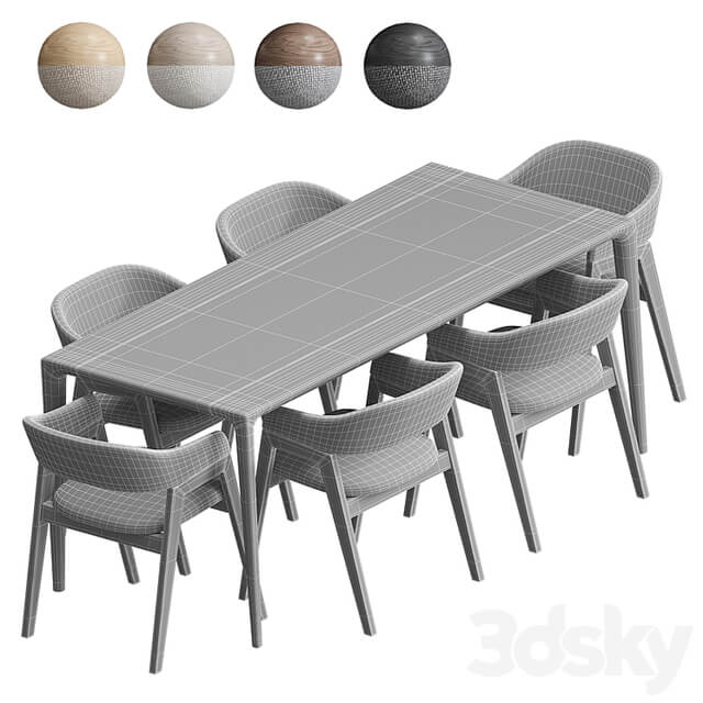 Lisbon Chelsea table and chairs Deephouse