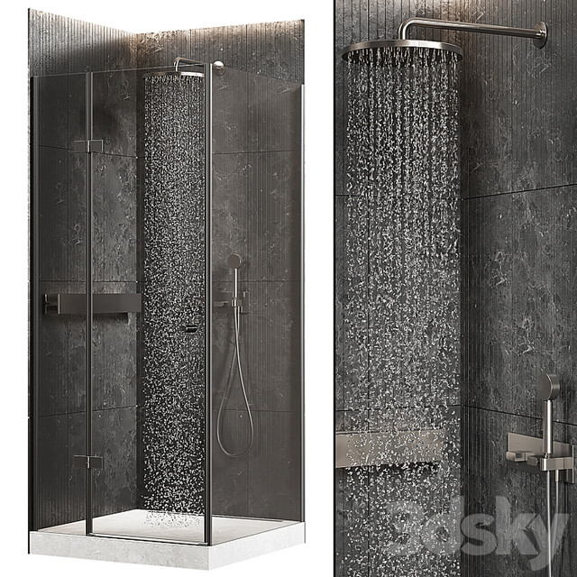 Corner shower