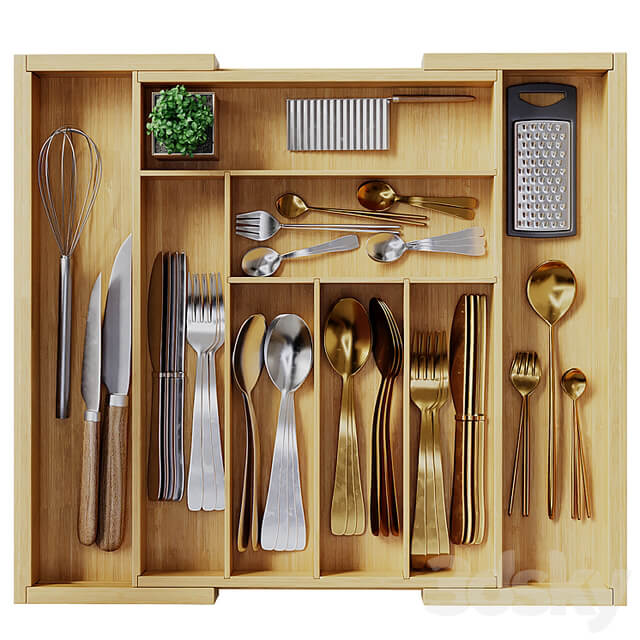 Pipishell Bamboo Expandable Drawer Organizer