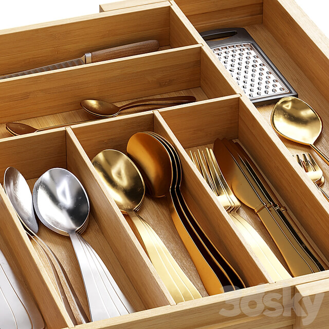 Pipishell Bamboo Expandable Drawer Organizer