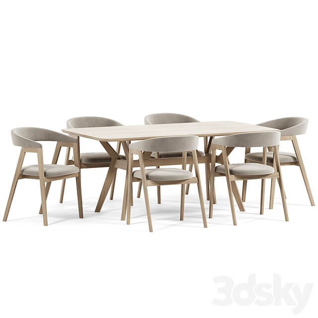 Trevor Chair, Webstr Table By Divanru