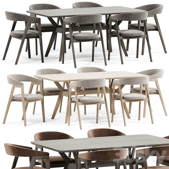 Trevor Chair, Webstr Table By Divanru
