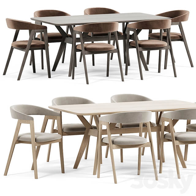 Trevor Chair, Webstr Table By Divanru