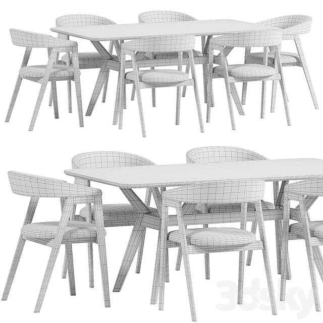 Trevor Chair, Webstr Table By Divanru