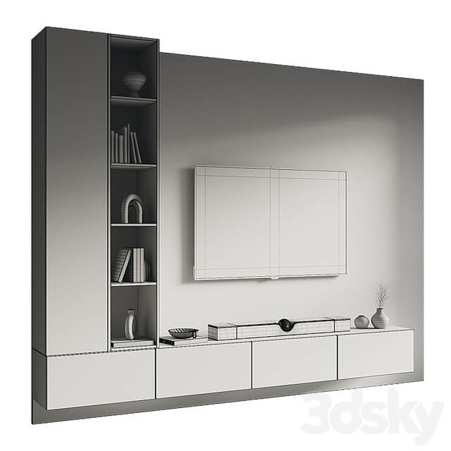TV wall set 121