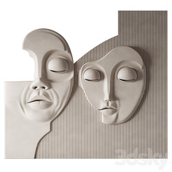 3d wall panel of the Face 