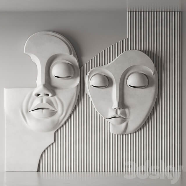 3d wall panel of the Face