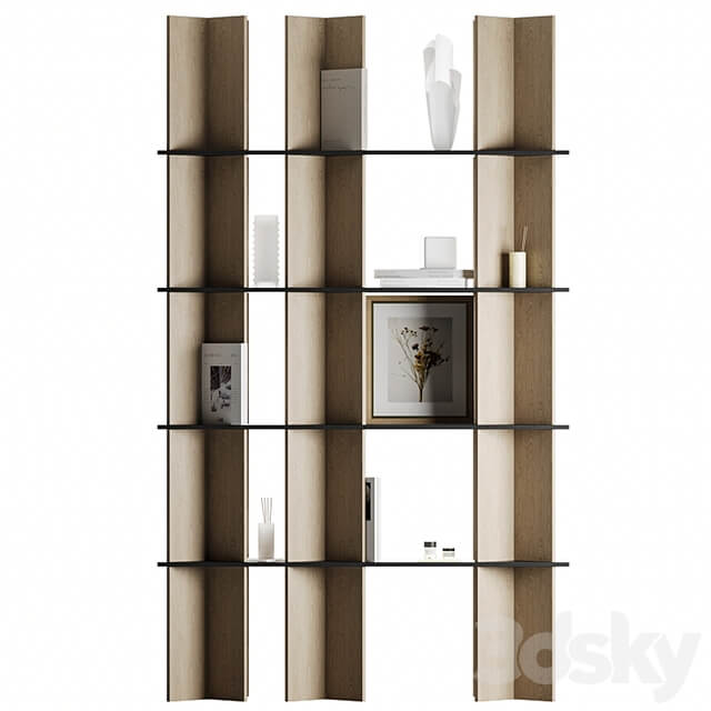 Shelving with decor
