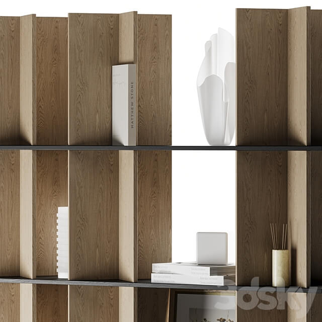 Shelving with decor