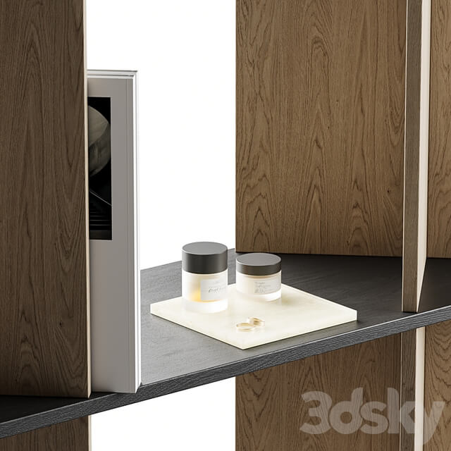 Shelving with decor